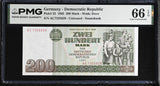 Germany Democratic republic 200 Mark 1985 P 32 Gem UNC PMG 66 EPQ