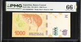 Argentina 1000 Pesos ND 2017 P 366 a Gem UNC PMG 66 EPQ