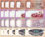Bangladesh Set 4 X LOT 5 = 20 UNC 50 Taka Mixed Year P 68 69 71 73 Commemorativ