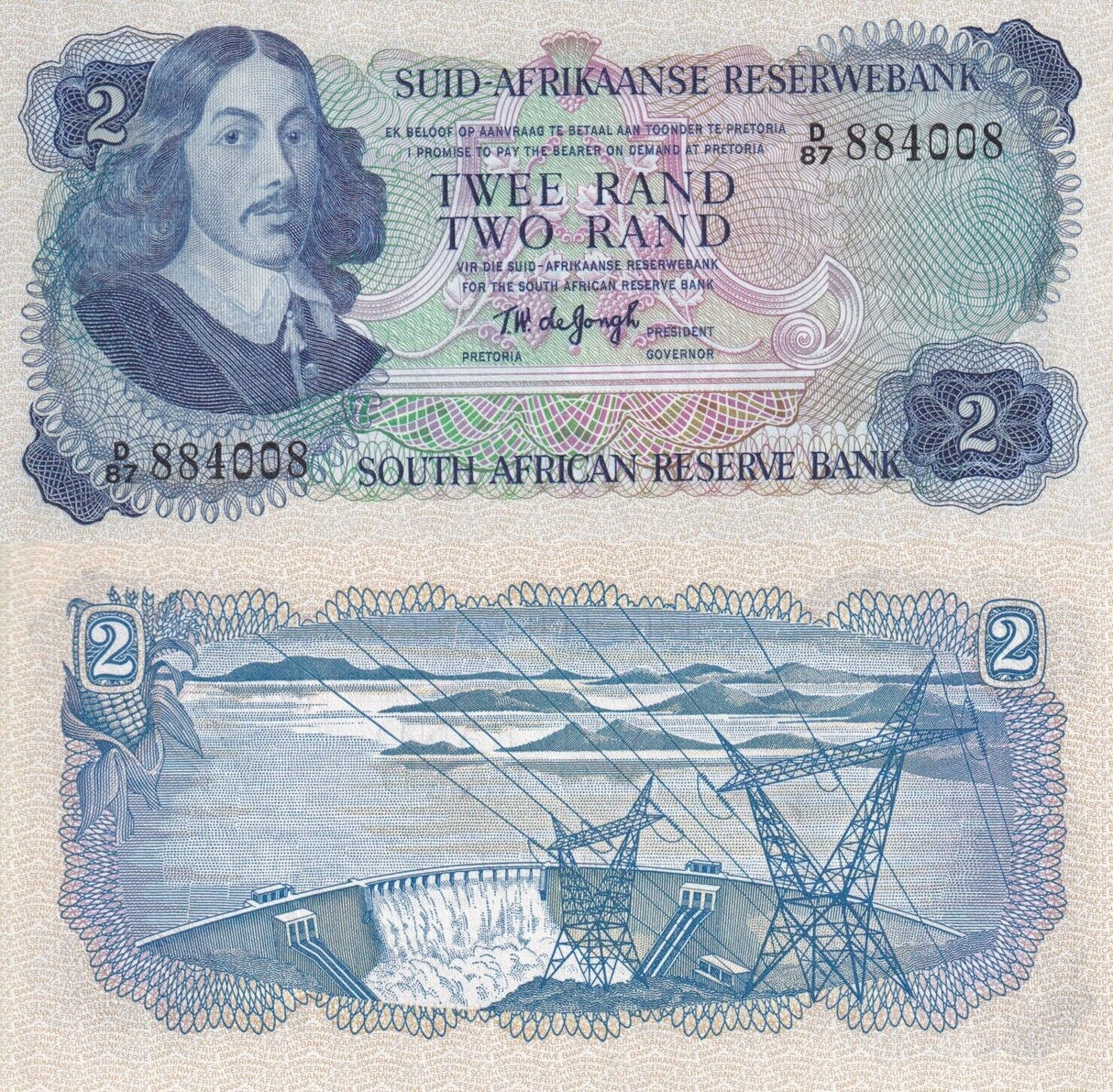 South Africa 2 Rands ND 1974-1976 P 117 UNC