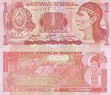 Honduras 1 Lempira 2006 P 84 e UNC Arms, Oberthur Technologies
