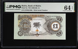 Biafra 1 POUND ND 1968-1969 P 5 a Choice UNC PMG 64 EPQ