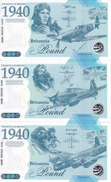 Set 3 PCS Battle of Britain Commemorative 2023 Britannia Pound Collection