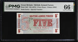 Great Britain 5 New Pence ND 1972 P M47 Gem UNC PMG 66 EPQ