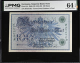 Germany 100 Mark 1908 ND 1918-1922 P 34 Choice UNC PMG 64 EPQ