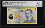 Romania 50 Lei 2024 P 120 k Polymer Superb Gem UNC PMG 69 EPQ