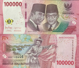 Indonesia 100000 Rupiah 2022/2025 New Date P 168 UNC