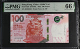 Hong Kong 100 Dollars 2022 P 220 c HSBC Gem UNC PMG 66 EPQ