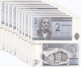 Estonia 2 Krooni 1992 P 70 UNC LOT 10 PCS Karl Ernst von Baer, Tartu University