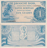 Netherlands Indies 1 Gulden 1948 P 98 UNC-