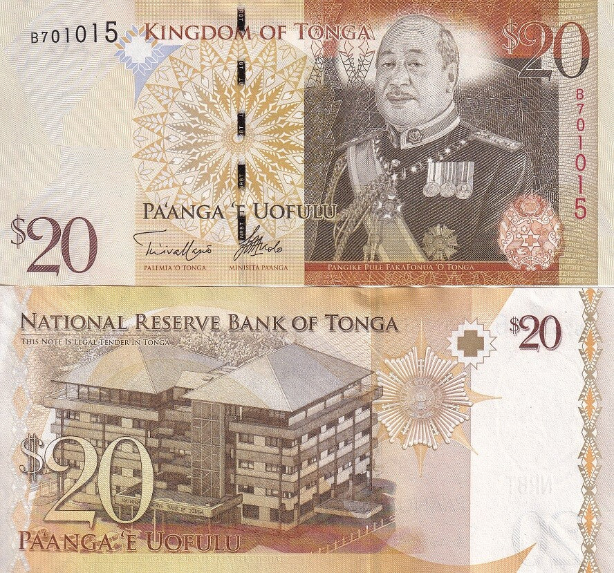 Tonga 20 PA'anga ND 2008 (2014) P 41 b UNC