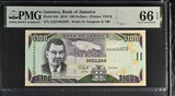 Jamaica 100 Dollars 2010 P 84 e Gem UNC PMG 66 EPQ