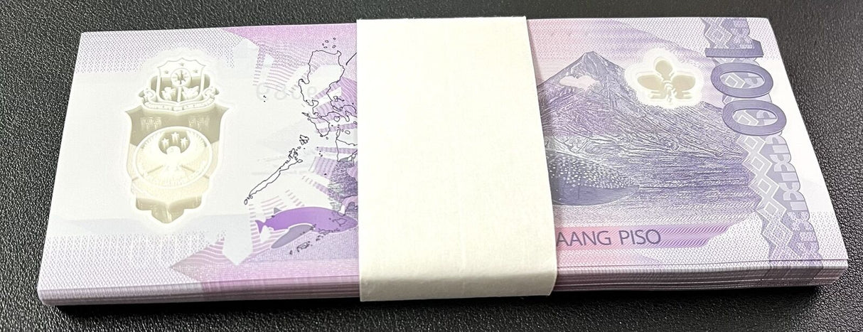 Philippines 100 Piso 2025/2024 Peacock Whale Polymer P 238 LOT 100 UNC