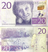 Sweden 20 Kronor ND 2015 P 69 a UNC