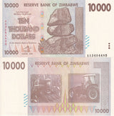 Zimbabwe 10000 Dollars 2008 P 72 UNC