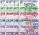 Ethiopia Set 5 x Lot 5=25 UNC 5 10 50 100 200 Birr 2012-2023 P 47 53 54 55 56