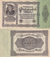 Germany 50,000 50000 Mark 1922 P 79 UNC