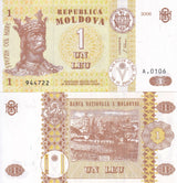 Moldova 1 Leu 2006 P 8 g UNC