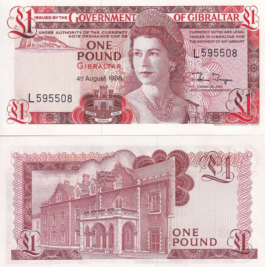 Gibraltar 1 Pounds 1988 P 20 e Aunc