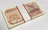 Indonesia 100 Rupiah 1992/Random Year P 127 UNC LOT 100 PCS 1 Bundle
