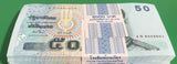 Thailand 50 Baht ND 2004 Random Signature P 112 UNC LOT 100 pcs 1 Bundle