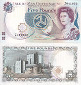 Isle of Man 5 Pounds ND 2015 Prefix Z Replacement P 48 UNC