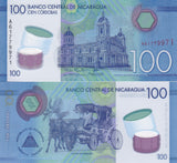 Nicaragua 100 Cordobas 2014/2015 Polymer P 212 UNC ,Cathedral of Granada