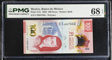 Mexico 100 Pesos 2022 P 131 c Superb Gem UNC PMG 68 EPQ