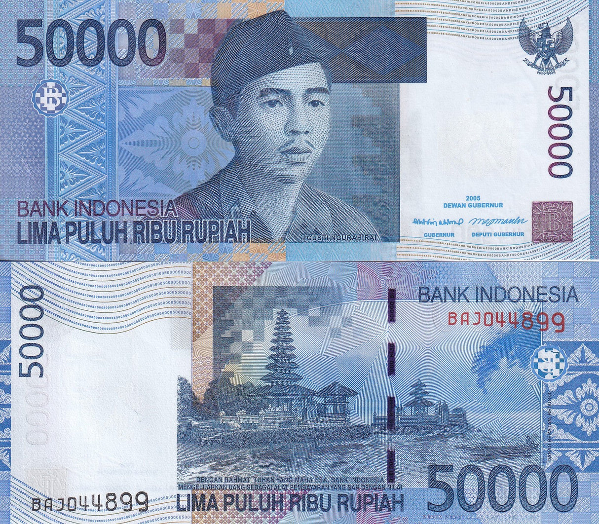 Indonesia 50000 Rupiah 2005/2005 P 145 a UNC