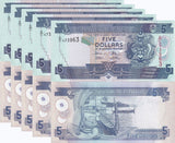 Solomon Islands 5 Dollars ND 2011 P 26 UNC LOT 5 PCS