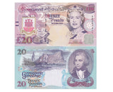 Gibraltar 20 Pounds 1995 P 27 UNC