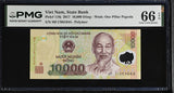 Vietnam 10000 Dong 2017 Polymer P 119 j Gem UNC PMG 66 EPQ