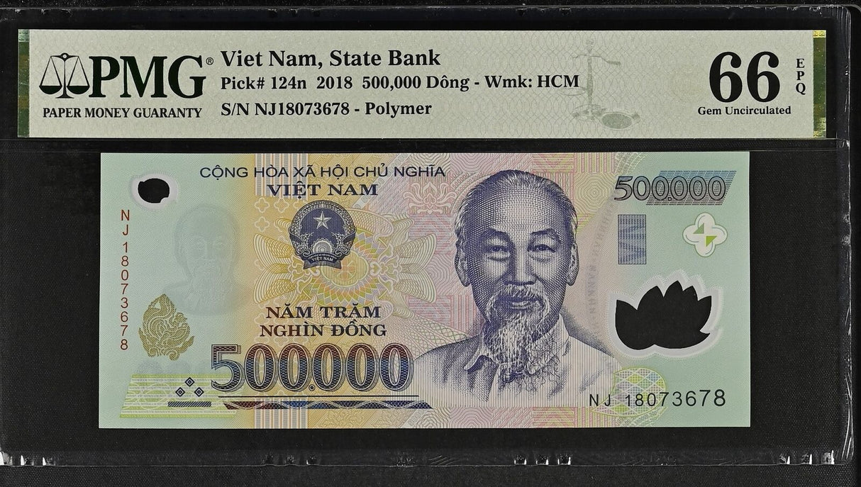 Vietnam 500000 Dong 2018 P 124 n Gem UNC PMG 66 EPQ