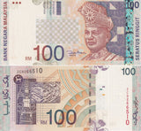 Malaysia 100 Ringgit ND 2001 P 44 d* Replacement ZC UNC