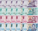 Malawi Set 4 Pcs 20 50 100 200 Kwacha Random Date P 60-65 UNC Lot 5 = 20 Pcs