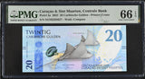 Curacao & Sint Maarten 20 Gulden 2025 P 2 a Gem UNC PMG 66 EPQ