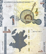 Azerbaijan 1 Manat ND 2023 P 38 UNC