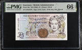 Guernsey 5 Pound ND 1996 P 56 c Gem UNC PMG 66 EPQ