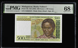Madagascar 500 Francs ND 1994 P 75 b Superb Gem UNC PMG 68 EPQ