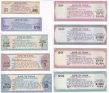 China SET 9 UNC 10 50 FEN -50 100 Yuan 1979 1988 ZHONGGUO YINHANG FX P FX1 - FX9