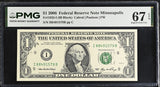 United States 1 Dollar Usa 2006 P 523 I Minneapolis Superb Gem UNC PMG 67 EPQ