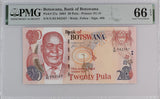 Botswana 20 Pula 2004 P 27 a Gem UNC PMG 66 EPQ