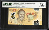Papua New Guinea 50 Kina 2025 P 58 a Polymer Commemorative Gem UNC PMG 66 EPQ