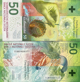 Switzerland 50 Franken 2015/2016 P 77 Sign Jean & Thomas UNC