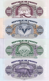 Republic of Pratny Set 4 PCS 1000 5000 - 50000 Bofl Series AA Polymer FANTASY