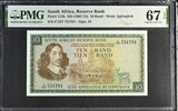 South Africa 10 Rand ND 1967-1974 P 113 b Superb Gem UNC PMG 67 EPQ