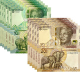 South Africa Set 2 X LOT 5=10 UNC 10 20 Rand 2023 P 148 149 New Family Design