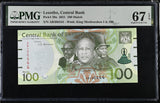 Lesotho 100 Maloti 2021 P 29 a Superb Gem UNC PMG 67 EPQ