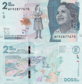 Colombia 2000 Pesos 2016 P 458 b UNC