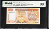 Sri Lanka 100 Rupees 2005 P 111 d Superb Gem UNC PMG 68 EPQ TOP POP